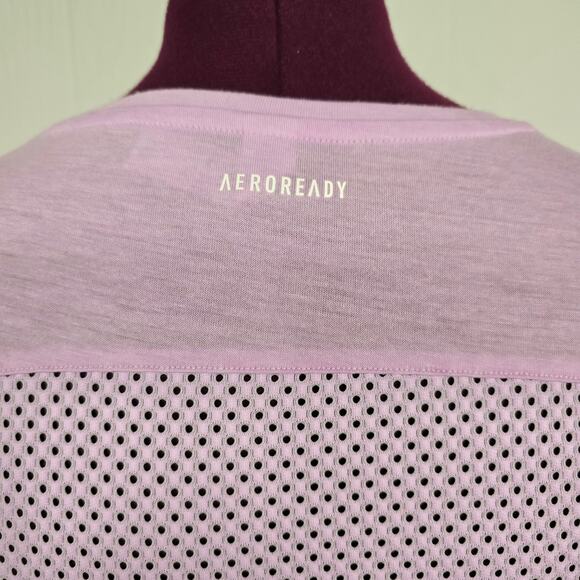 Women's Adidas "Aeroready" Lavender Long Sleeve Athletic Top | Size Small - Picture 6 of 11
